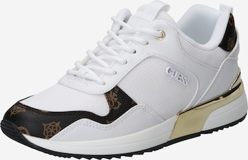 GUESS - Zapatillas deportivas bajas 'METZ' en blanco: frente