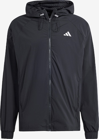 ADIDAS PERFORMANCE Спортивная куртка в Черный: спереди