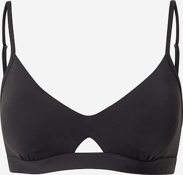 Seafolly - Soutien Bustier Top de biquíni 'Collective' em preto: frente