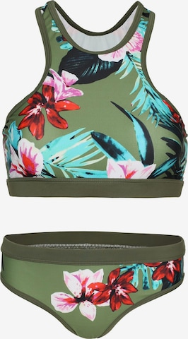 La V Bikini 'Basic' in Groen: voorkant