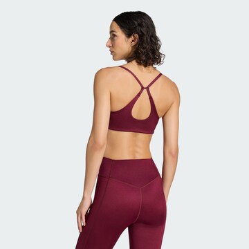 ADIDAS PERFORMANCE Bustier Sport bh 'Optime Essentials' in Rood
