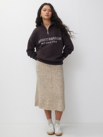 Sweat-shirt Pull&Bear en marron