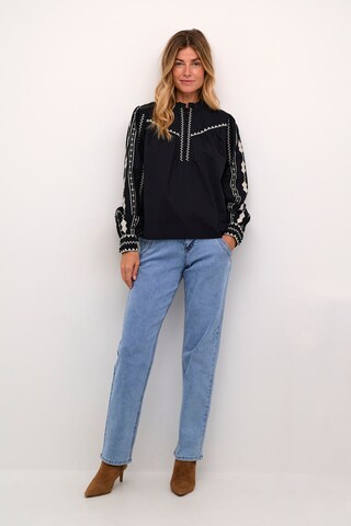 Cream Blouse 'Gwen ' in Zwart