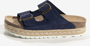 Bayton Pantolette 'Olympe' in Blau: predná strana