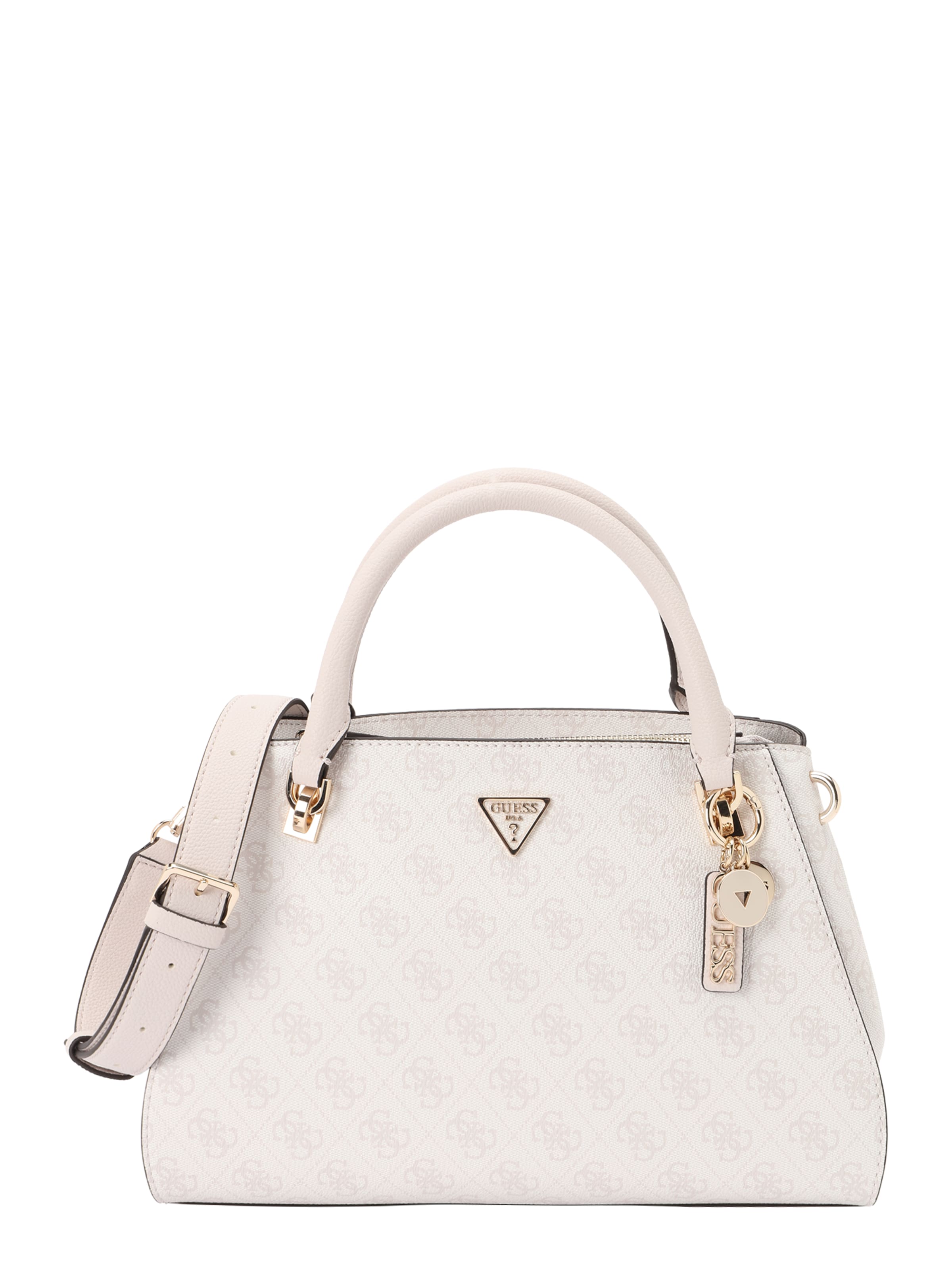 GUESS Сумки 'NOELLE II LUXURY SATCHEL' в Белый: спереди