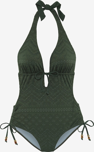 LASCANA Badeanzug in oliv, Produktansicht