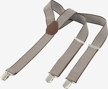 Jan Vanderstorm Suspenders ' Vaito ' in Brown: front