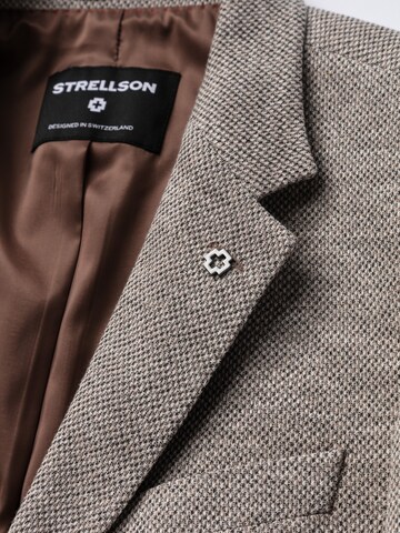STRELLSON Slim fit Suit Jacket 'Arndt2' in Beige