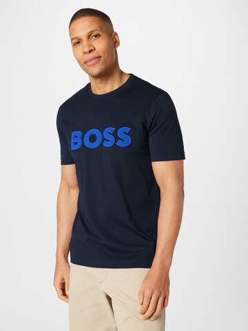 BOSS Black - Camiseta 'Tiburt' en azul: frente
