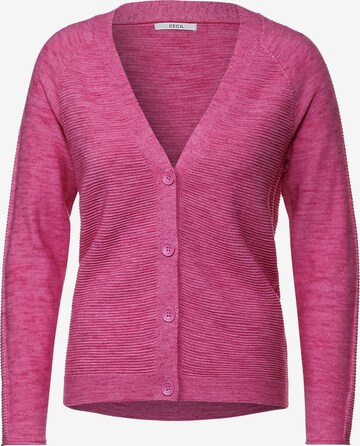 Cardigan CECIL en rose : devant