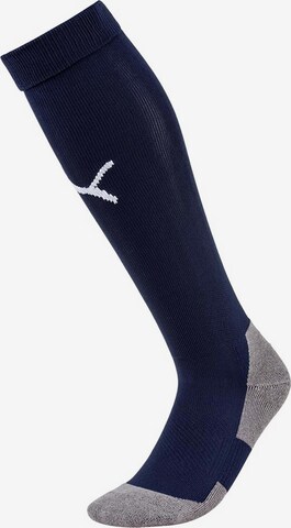 PUMA Soccer Socks 'Team Liga' in Blue: front