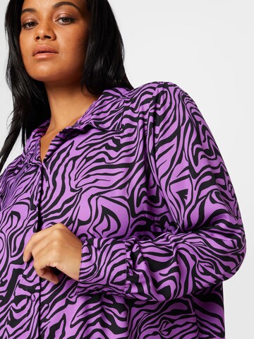 Chemisier 'ATHENA' ONLY Curve en violet