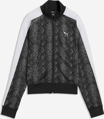 Veste de survêtement 'T7' PUMA en noir : devant