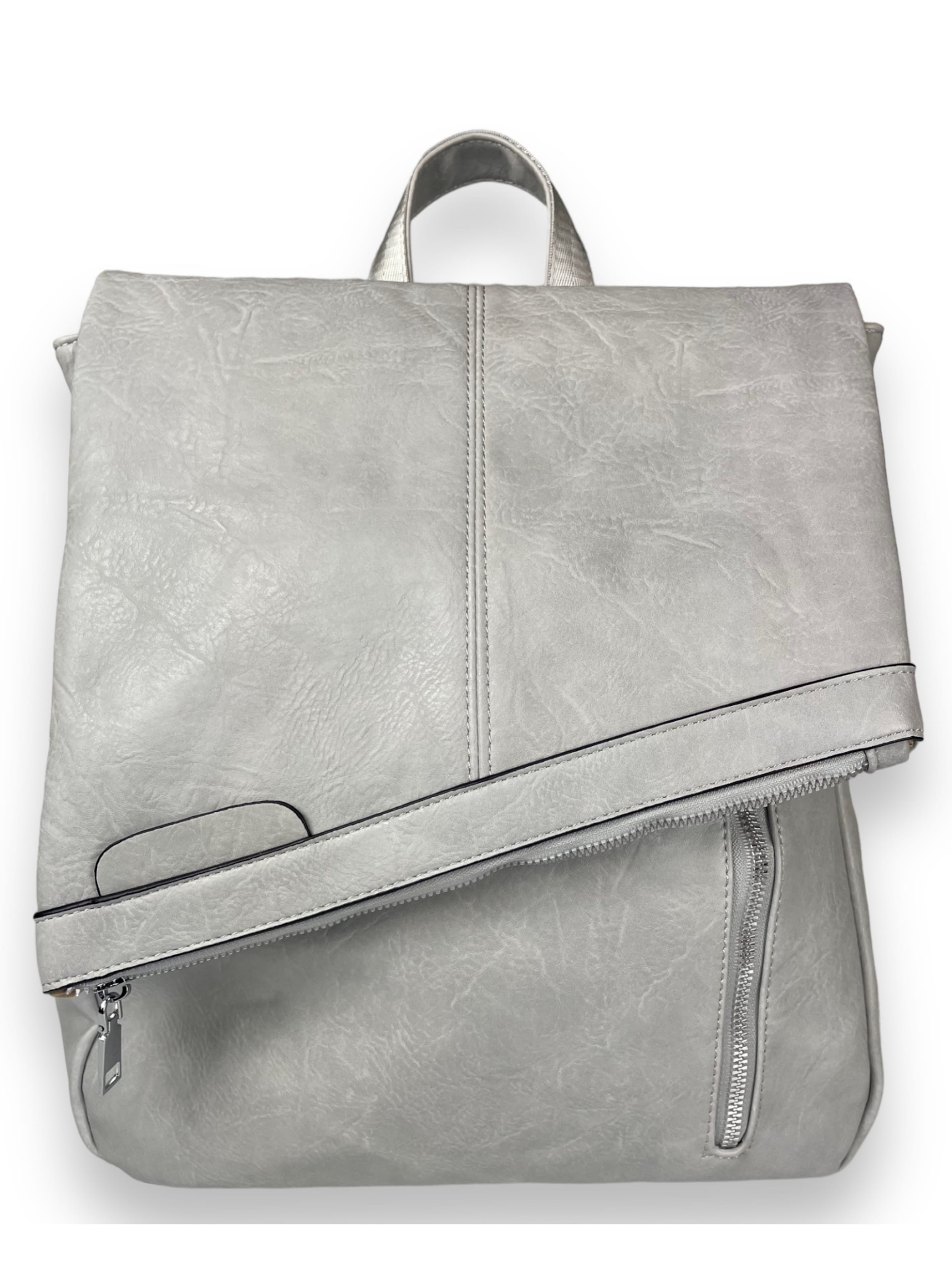 Zaino '2in1 Rucksacktasche' di Kumixi in grigio: frontale