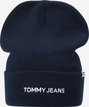 Bonnet Tommy Jeans en bleu : devant