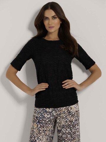 T-shirt MADELEINE en noir : devant