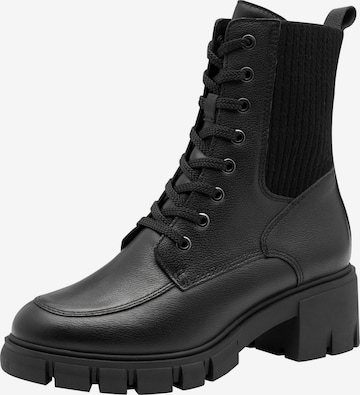 Tamaris Veterlaarsjes in Zwart: voorkant