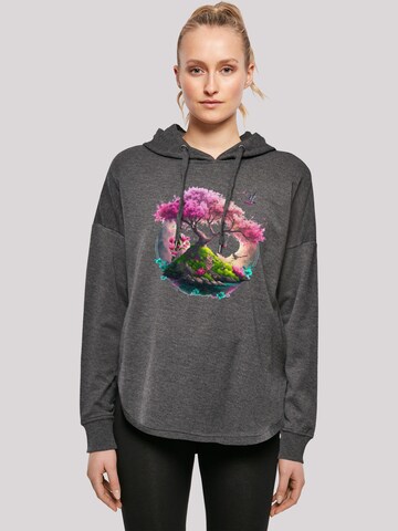 Sweat-shirt F4NT4STIC en gris : devant