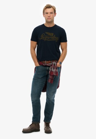 Superdry Shirt 'Heritage' in Blauw