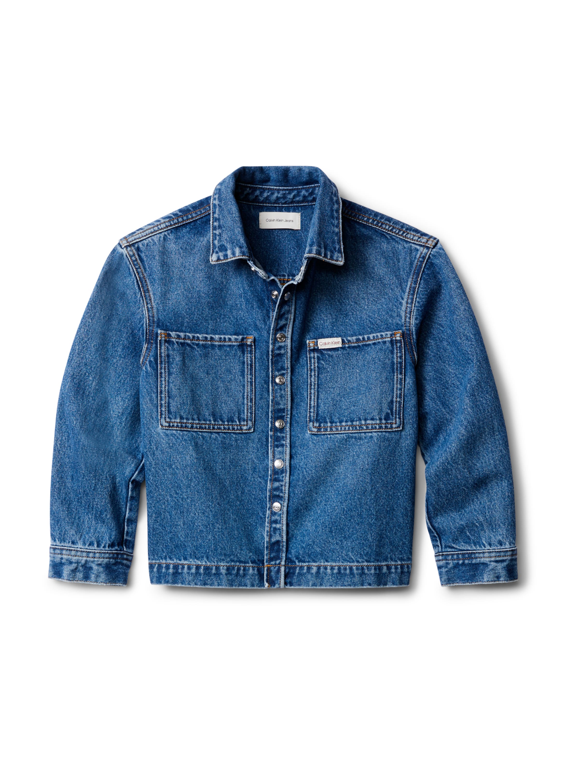 Regular Veste mi-saison Calvin Klein Jeans en bleu : devant