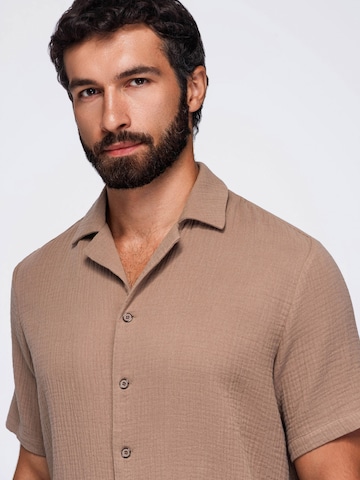 Coupe regular Chemise Ombre en marron