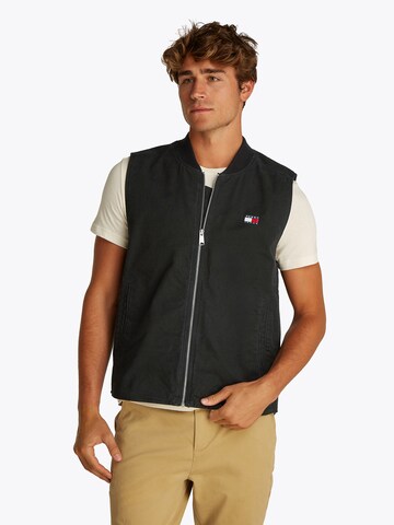 Tommy Jeans Weste (OCS) in Schwarz: Vorderseite