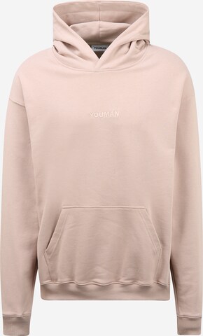 Youman Sweatshirt 'Joe' in Beige: voorkant