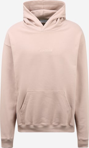 Sweat-shirt 'Joe' Youman en beige : devant