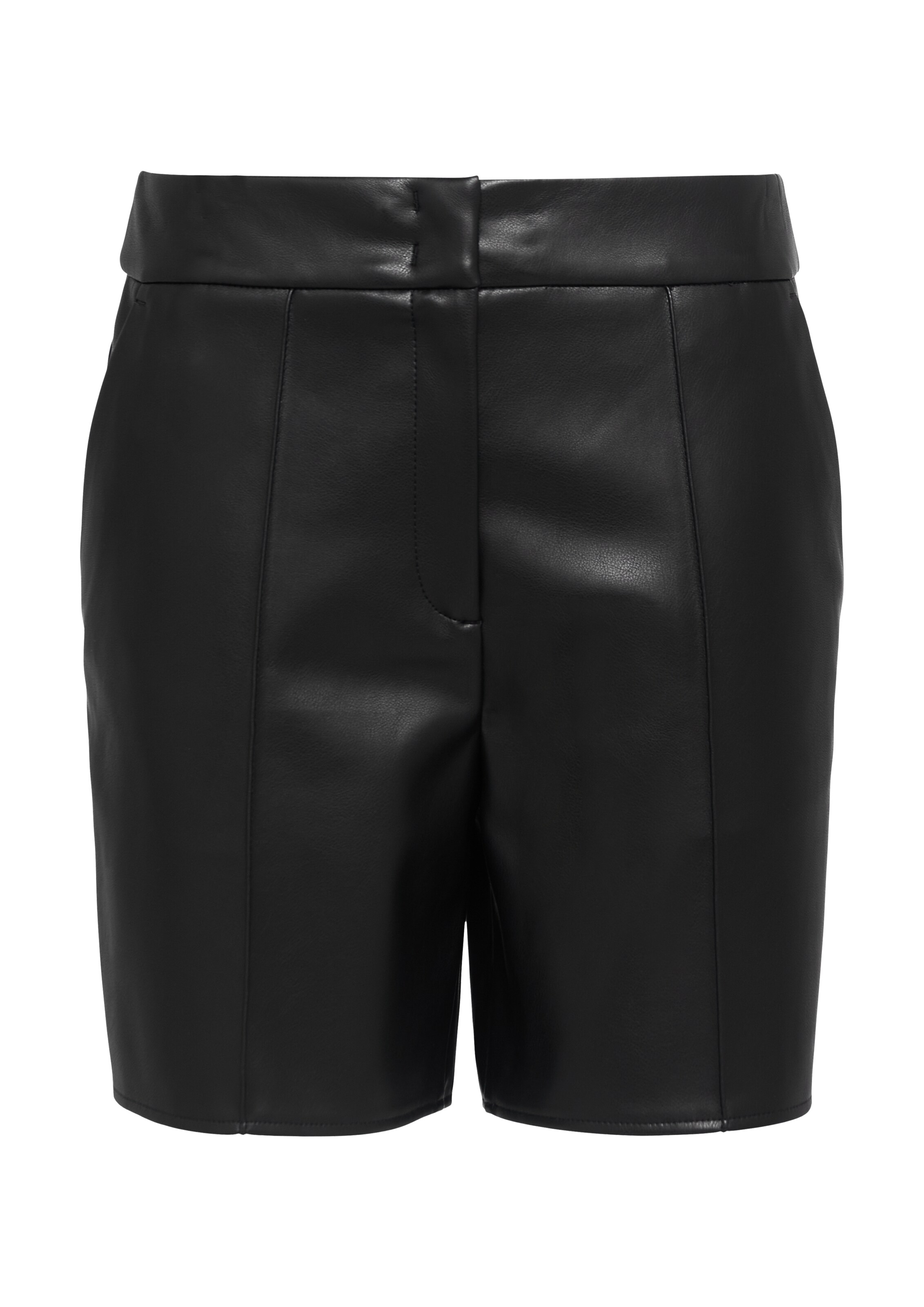 s.Oliver BLACK LABEL Regular Hose in Schwarz: Vorderseite