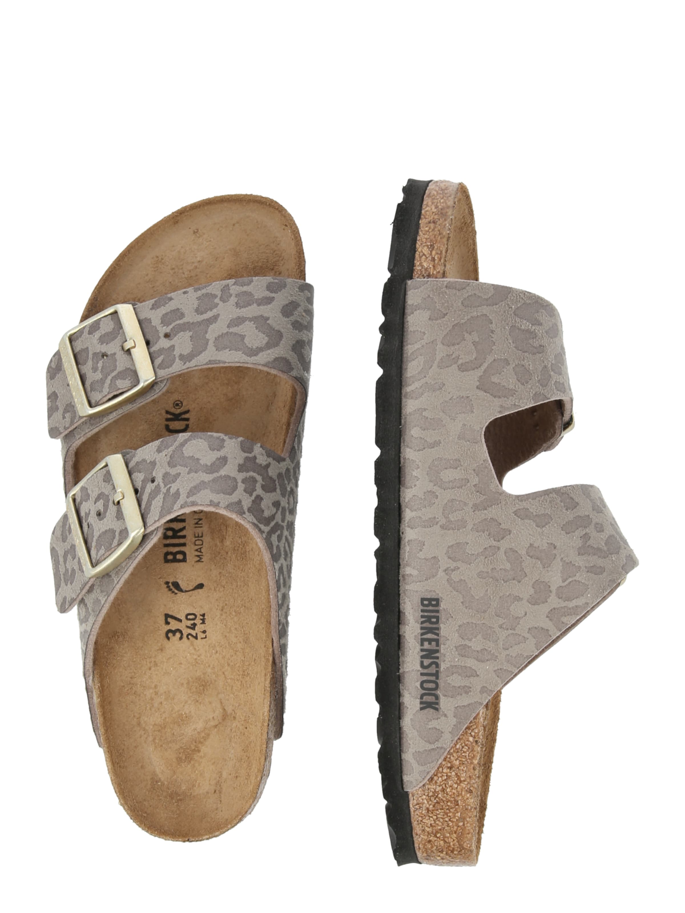 BIRKENSTOCK Pantolette 'Arizona' i grå