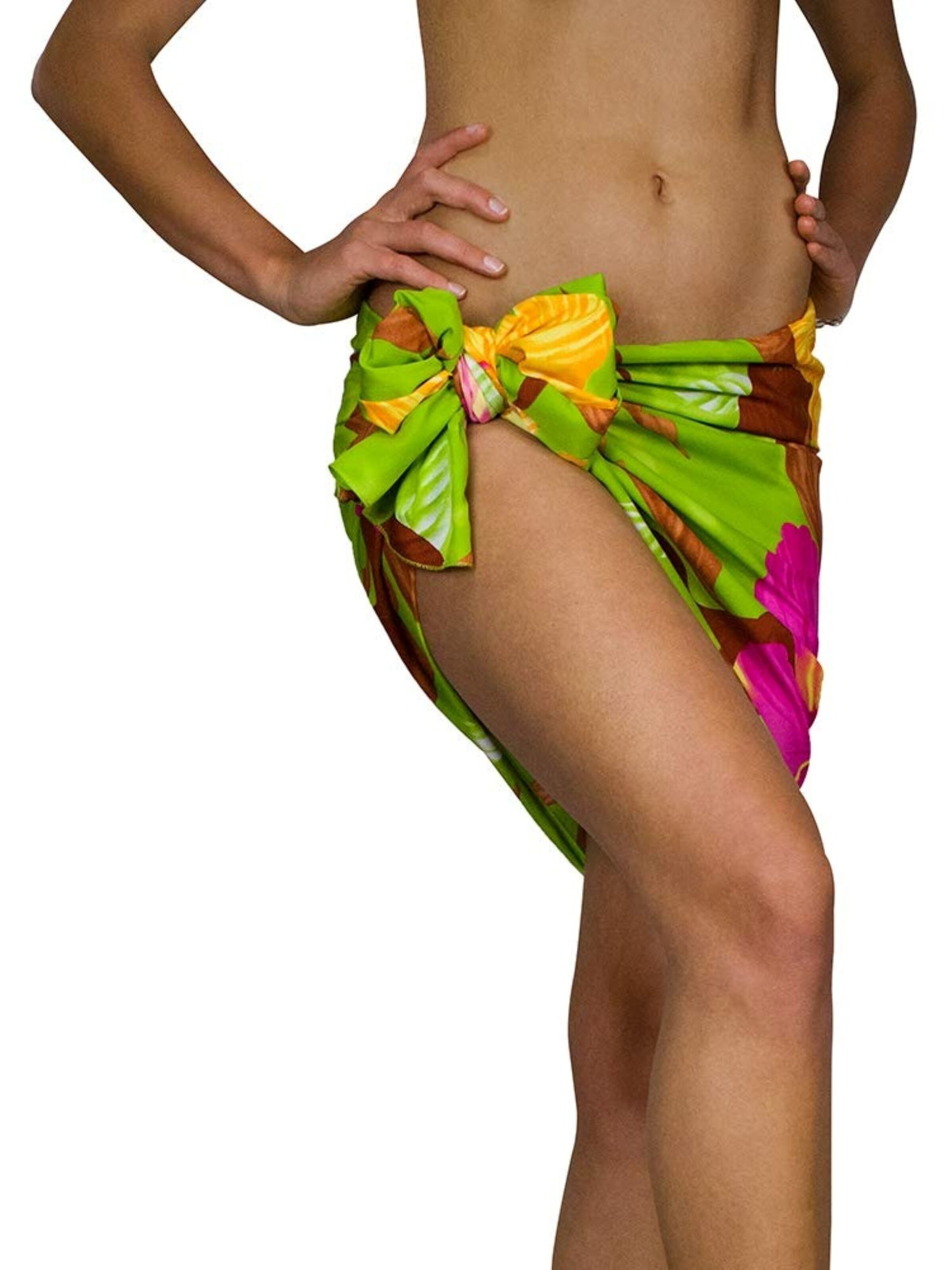 King Kameha Beach Towel 'Big Flower' in Green