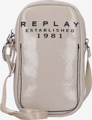 REPLAY Smartphone Case in Beige: front