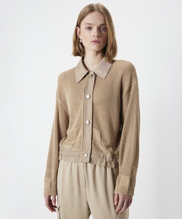 Ipekyol Gebreid vest in Beige: voorkant