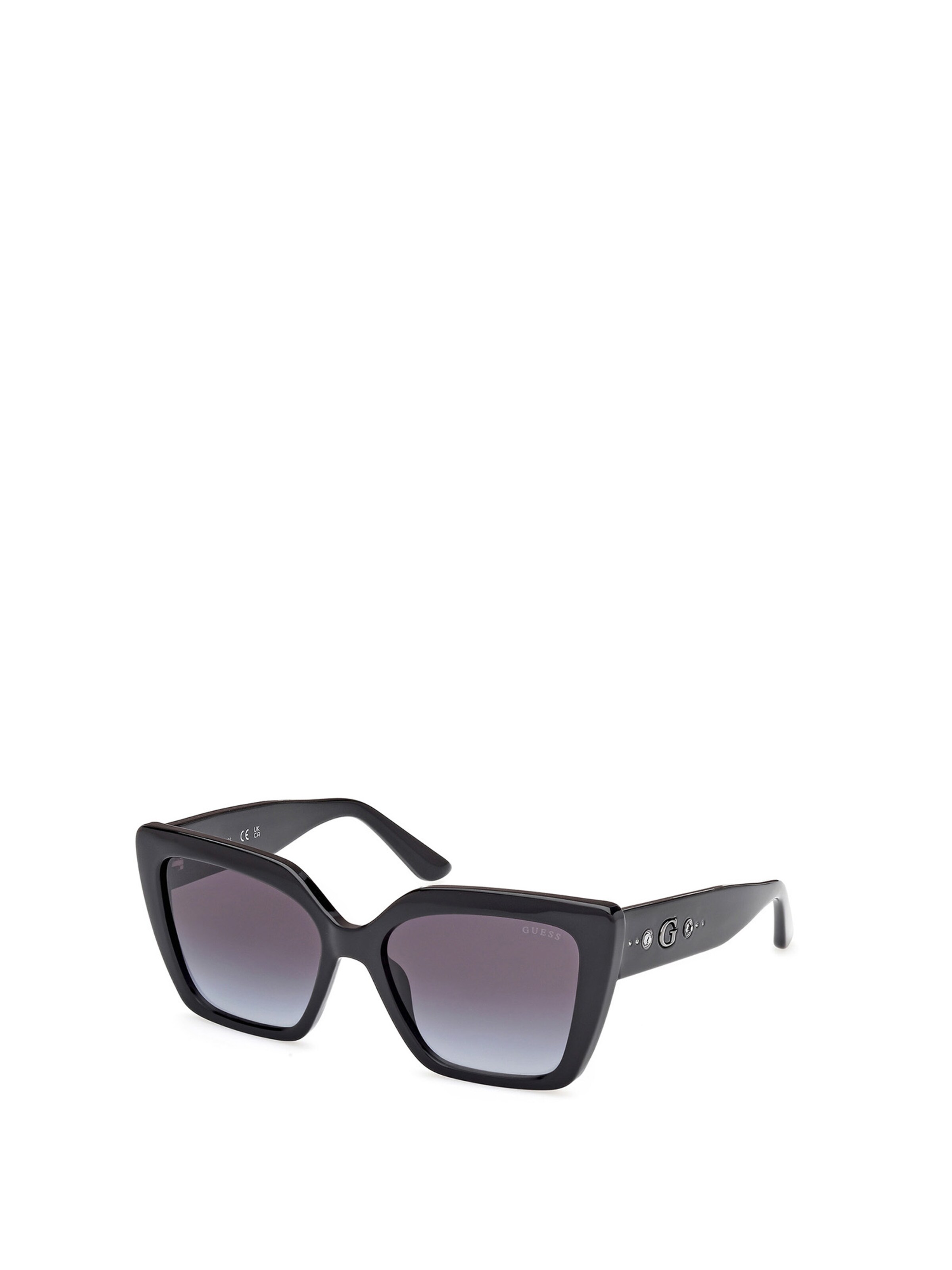 GUESS Sonnenbrille in Schwarz: Vorderseite