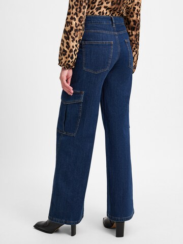 Marie Lund Wide leg Cargojeans in Blauw