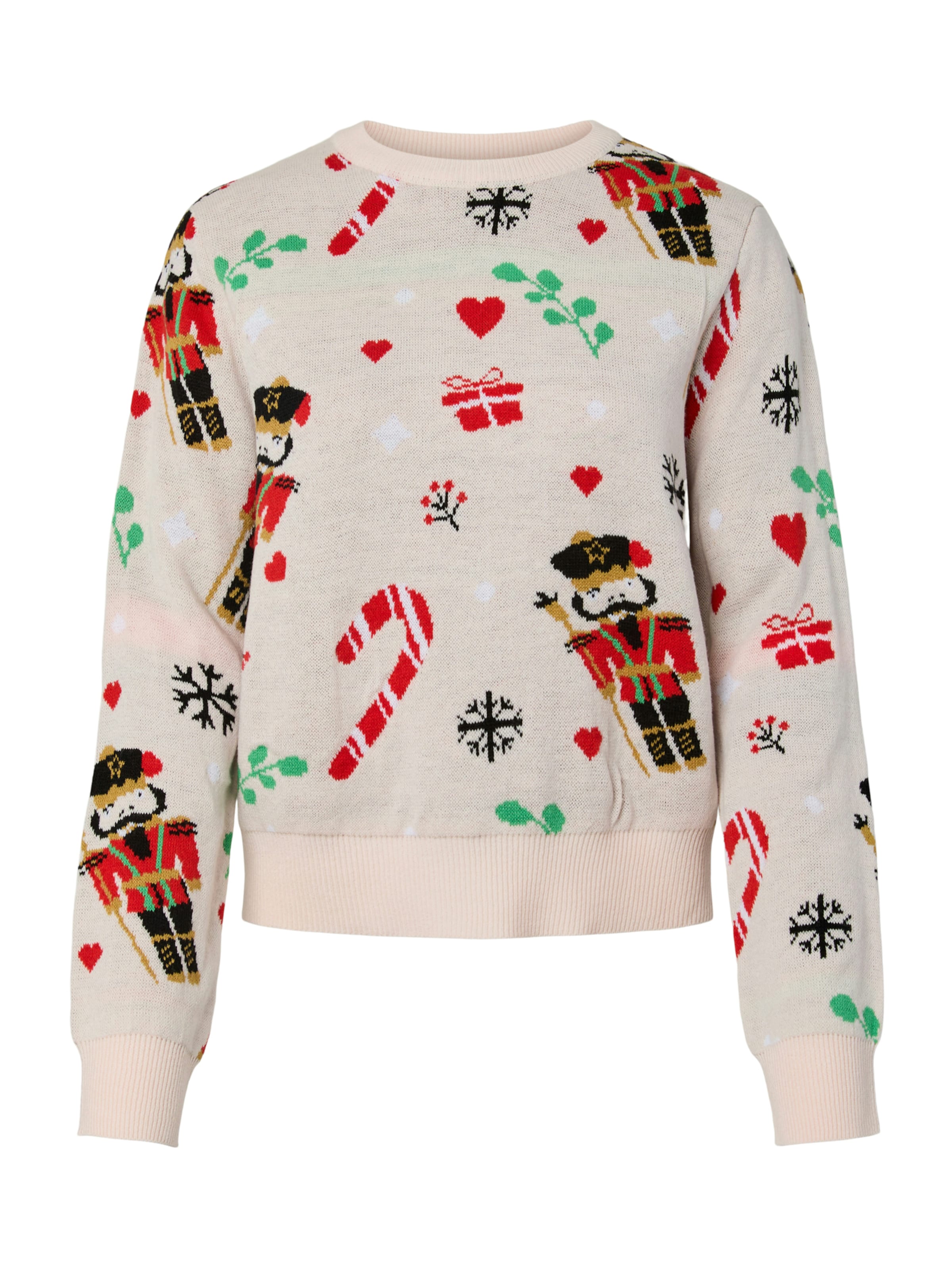 Pulover 'PCJOLLY XMAS' de la PIECES pe roz: față