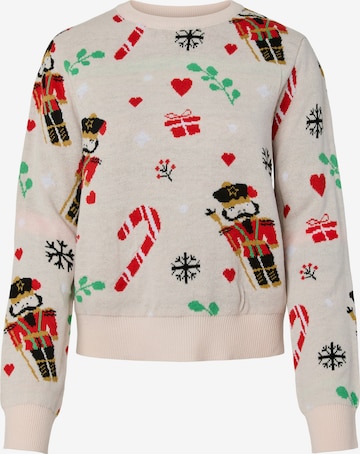 rožinė PIECES Megztinis 'PCJOLLY XMAS': priekis