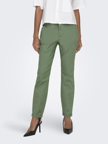 ONLY Slimfit Chino in Groen: voorkant