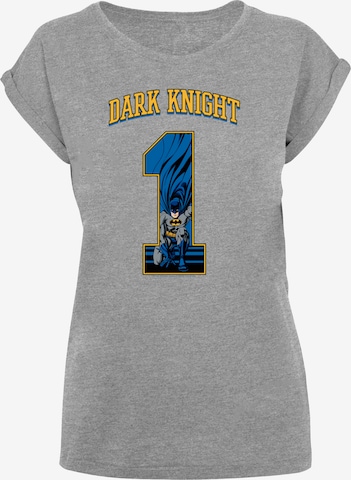 F4NT4STIC T-Shirt 'DC Comics Batman Football Dark Knight' in Grau: predná strana