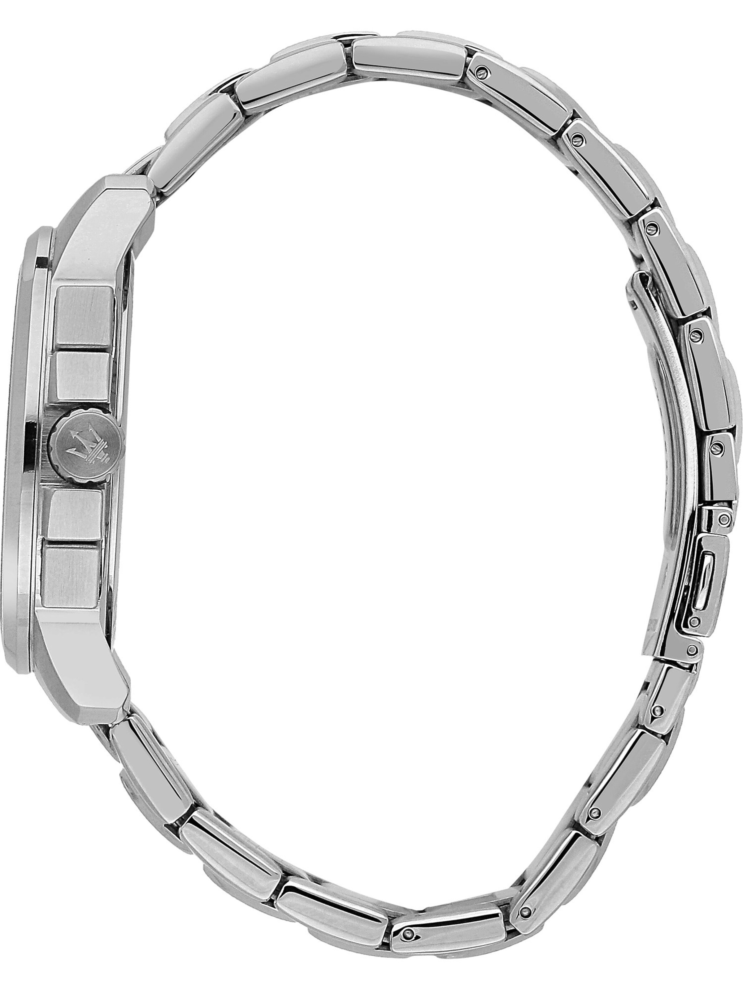 Maserati Uhr in Silber