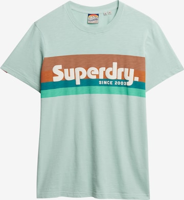 T-Shirt Superdry en vert : devant