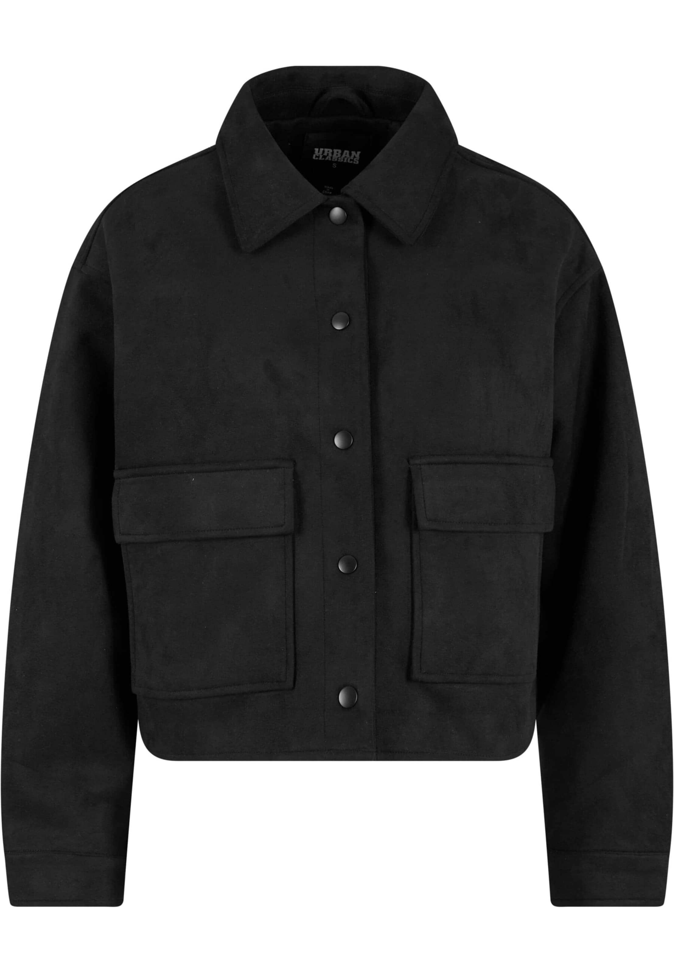Urban Classics Übergangsjacke in Schwarz: Vorderseite