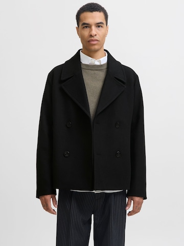 Manteau mi-saison JACK & JONES en noir : devant
