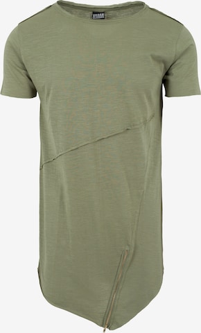 Urban Classics Shirt in Groen: voorkant