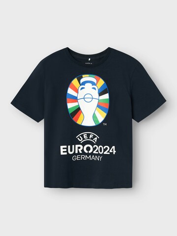 NAME IT Tričko 'Mica UEFA EURO 2024' - Modrá