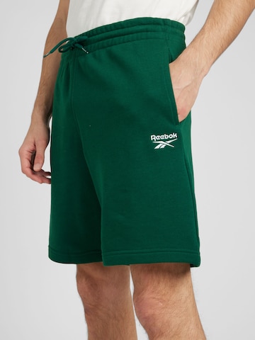 Reebok Normální Sportovní kalhoty – zelená