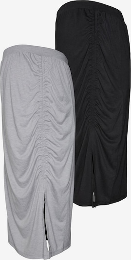 MAMALICIOUS Nederdel 'CLOVER' i sølvgrå / sort, Produktvisning