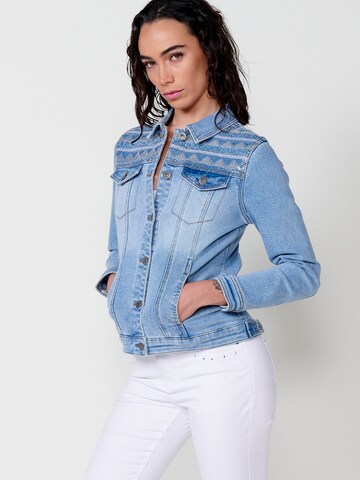 KOROSHI Between-season jacket in Blue