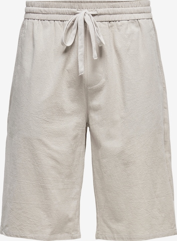 Only & Sons Pants 'Laus' in Beige: front