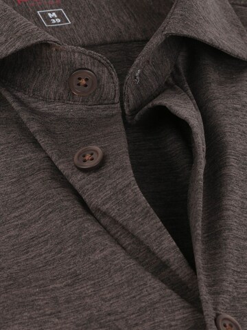 PURE Slim fit Button Up Shirt in Brown